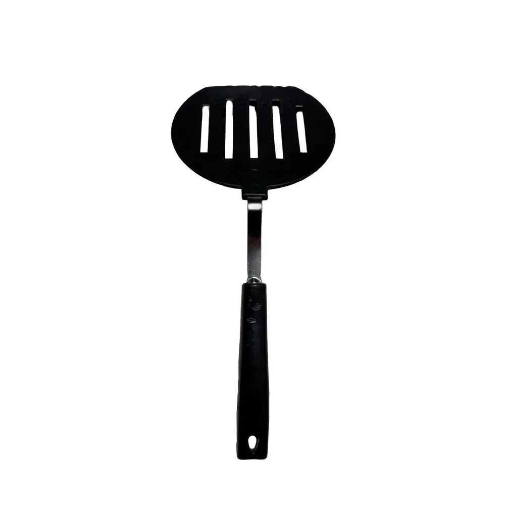Vtg EKCO Wide Round Black Nylon Spatula Flipper Turner Pancakes Eggs Burgers USA